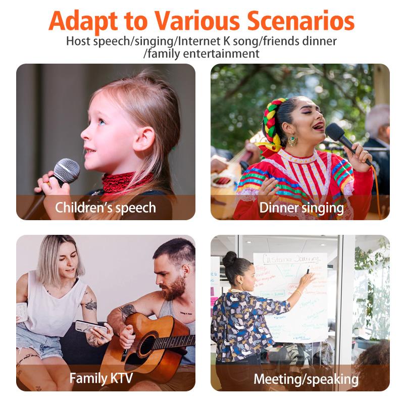 FONKEN 3,5 мм мини-микрофон для караоке, высококачественная гарнитура TIK TOK, HIFI и BASS, наушники со встроенным микрофоном для мобильных телефонов, планшетов