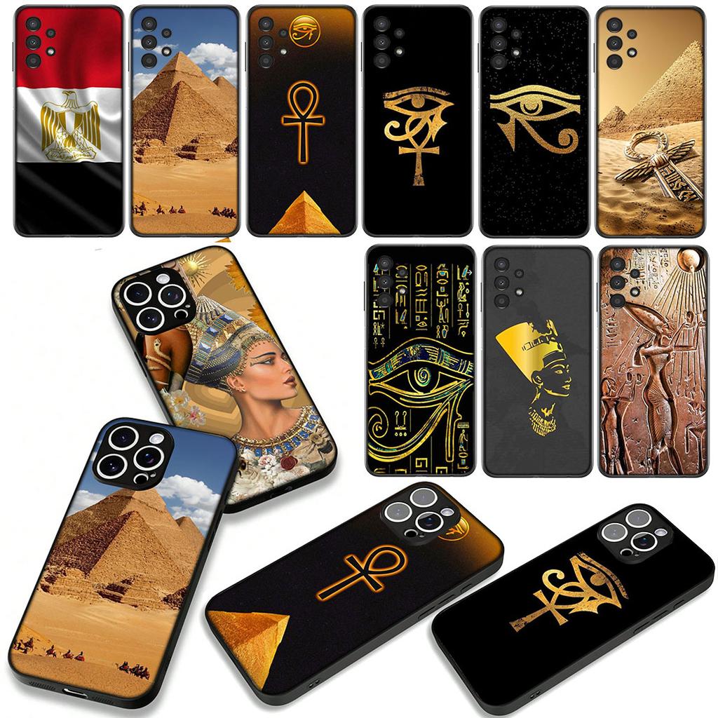 Анубис Анх Египет Нефертити Флаг для Samsung Galaxy A25 A37 A57 A12 A14 A31 A50 A51 A70 A71 A72 A21S A04 M15 Note 20 9 8 10 Чехол