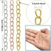 50/100/200 шт. Металлическая цепь-хвост, гальваническая регулировочная цепь, длинная цепь, ювелирные аксессуары, удлинительная цепь, сделай сам, браслет, ожерелье, серьги, ключ