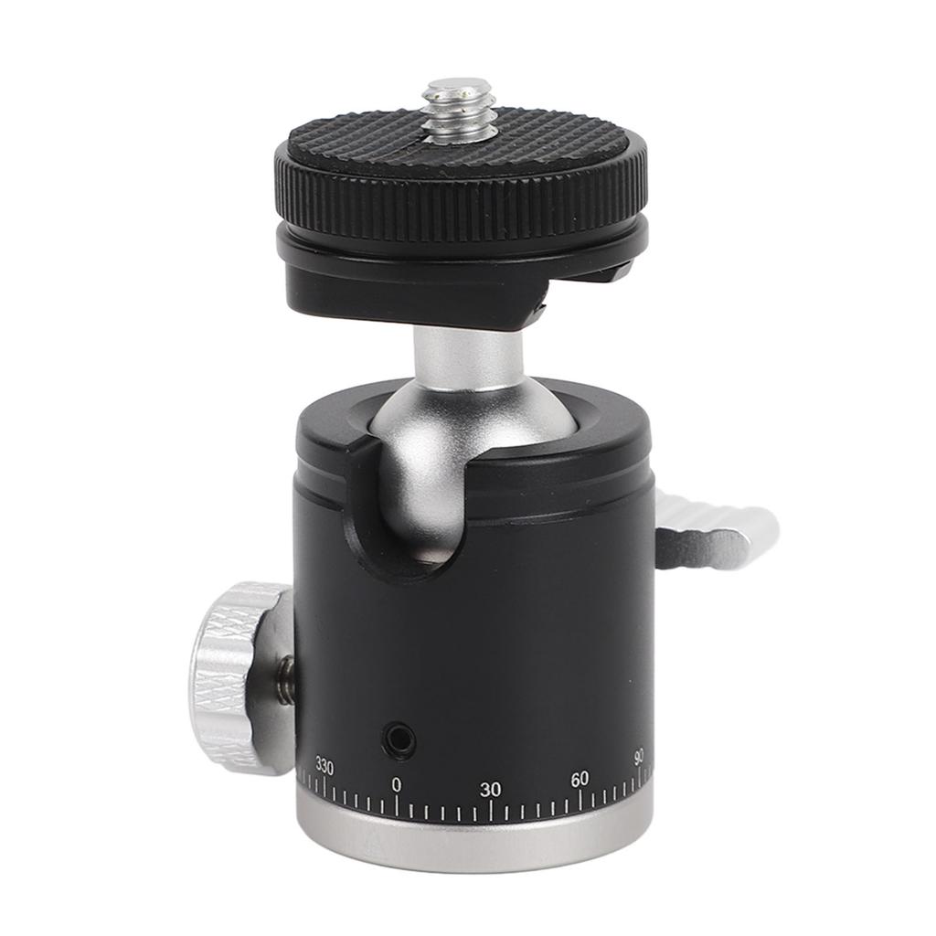 Mini Ball Head Aluminum Alloy 360 Degree Rotatable Camera Tripod Ball Head with 14 Inch Screw Cold