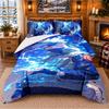 Kakashi Hatake Pattern Bedding 3Pcs Set Bed Sheet And Pillowcases For Indoor Bedroom
