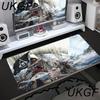 Large Desk Mat Computer Keyboard Mousepad Assassins Creed Mouse Pad Stitched Edge Soft Cloth Wearproof Gaming Esports Table Mats