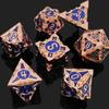 Металлический набор игральных костей DND D20 Polyhedral, подходит для игр Dungeons and Dragons RPG MTG Role Playing Pathfinder, настольные игры, аксессуары с сумкой для хранения
