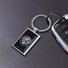 IJHD3 Car Keychain Auto Emblem Keyring Pendant Accessories For Alfa Romeo Giulietta 159 Mito Giulia Stelvio 147 156 Tonale Brera Disco