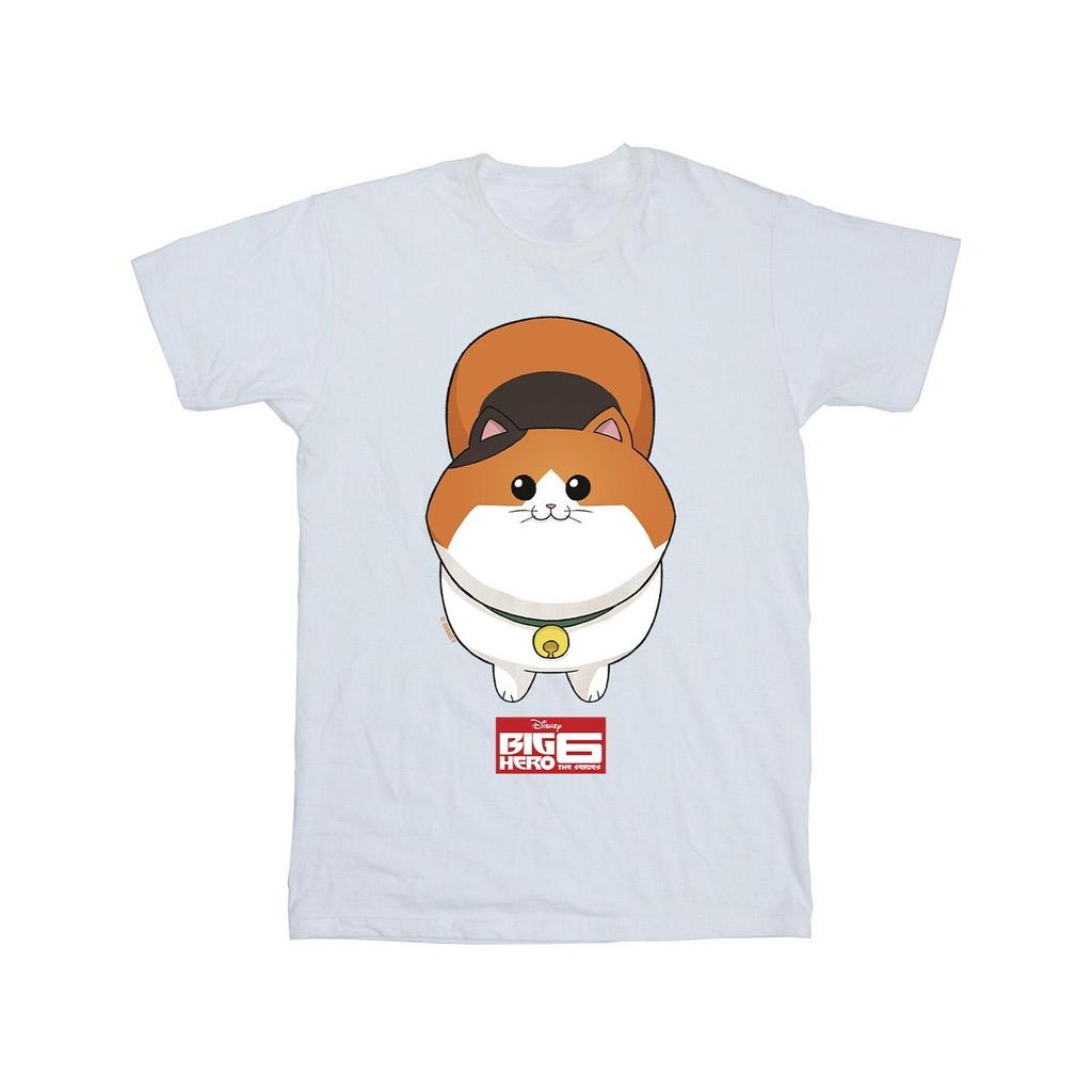 Disney Мужская футболка Big Hero 6 Baymax Kitten Face
