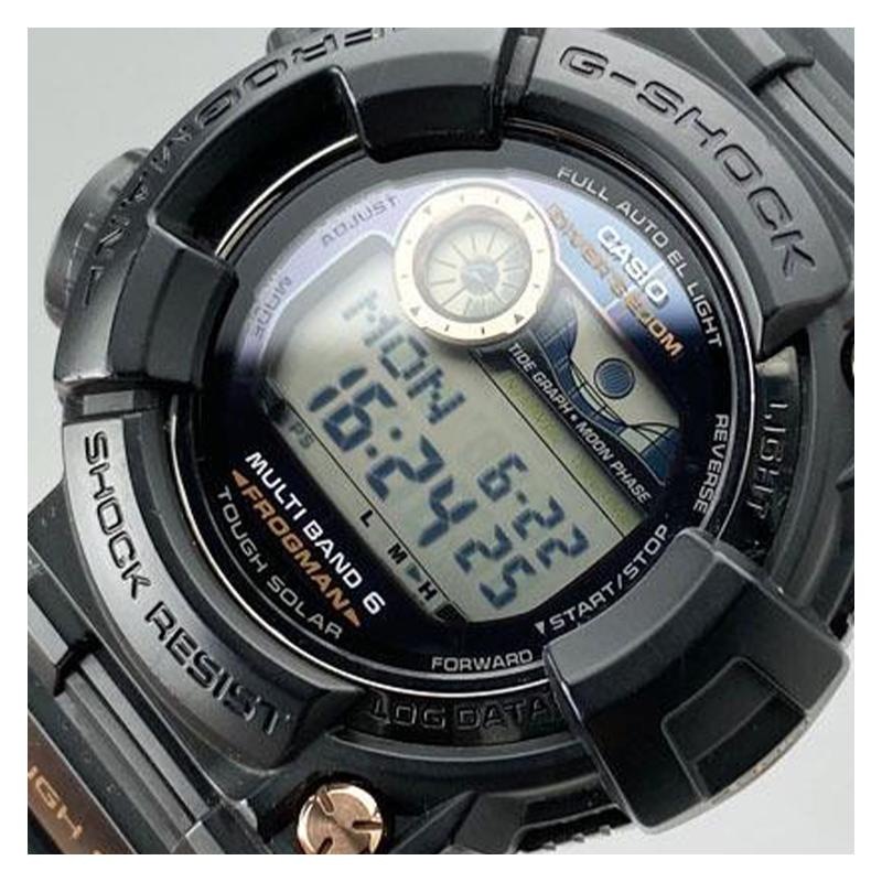 Casio G-SHOCK FROGMAN серия 200м водонепроницаемые кварцевый механизм ремешок из смолы японские и корейские часы мужские часы синий циферблат GWF-1000B-1JR