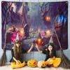 Bedroom Living Room Decor Mystic Pumpkin Haunted House Witch Aesthetics Wall Hanging Wall Decor Home Decor Halloween Tapestry