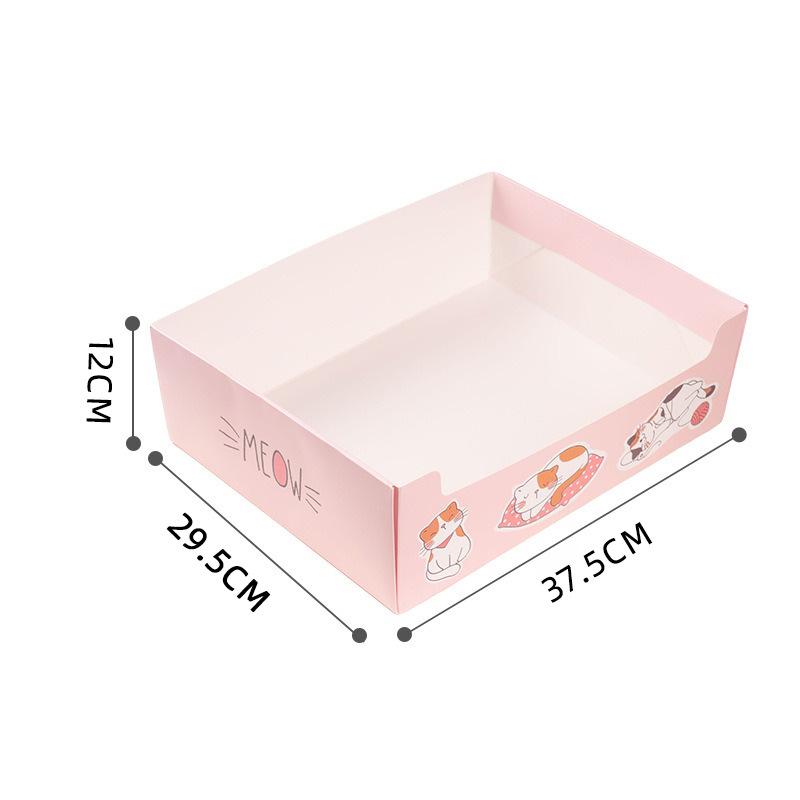 Складной вместительный портативный кошачий туалет для путешествий