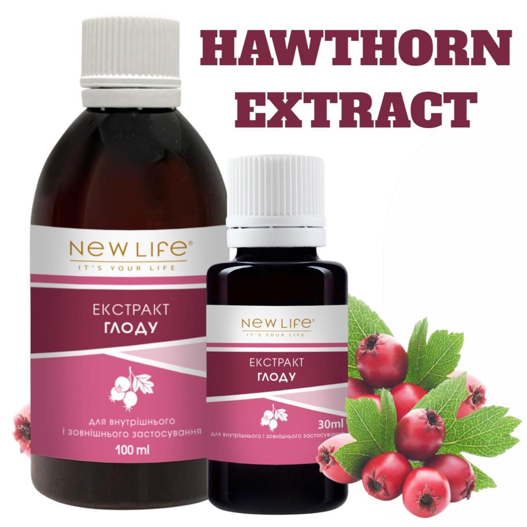 Hawthorn Extract Tincture Herbal Liquid Supplement Dietary New Life
