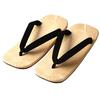 Edoten Geta Large Made In Black Sandals, Size, Japan, Tatami, Double-Core, Straps, 28.5cm