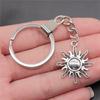 Sun Moon Pentagram Keychains Women's Jewelry Biz Creative Souvenir