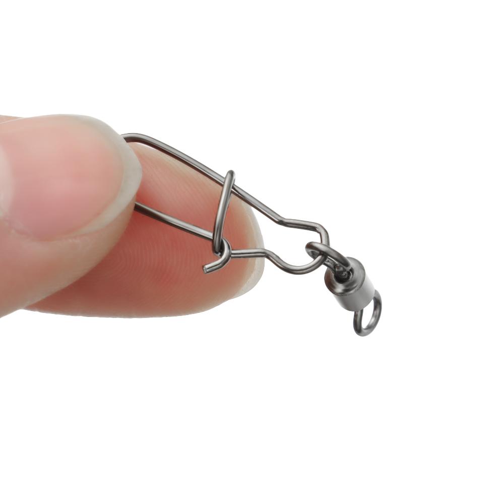 Fishing Buckle Pin Fishing Accessories Fishhook Swivels Eight-ring Connector Stainless Steel Snap