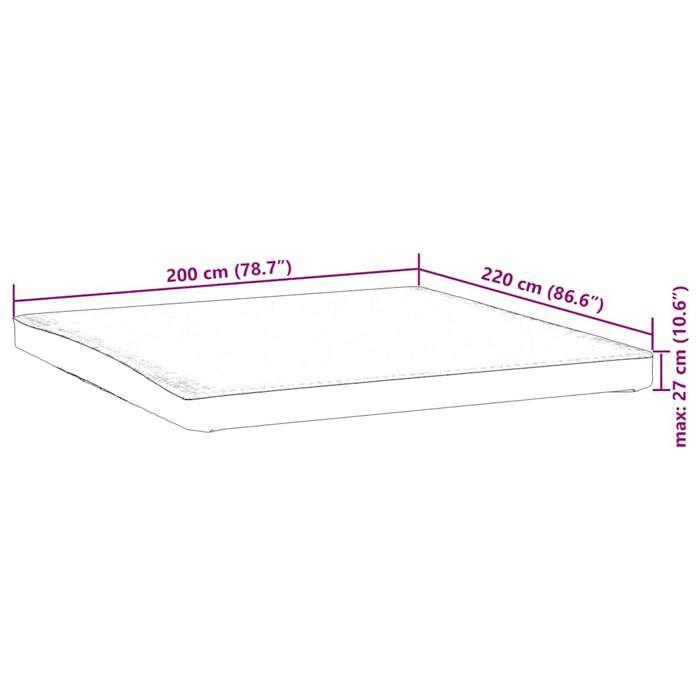 VidaXL Protège-matelas blanc 200x220 cm imperméable, drap de lit, literie, housse de drap-housse, drap-housse, housse de 4100164