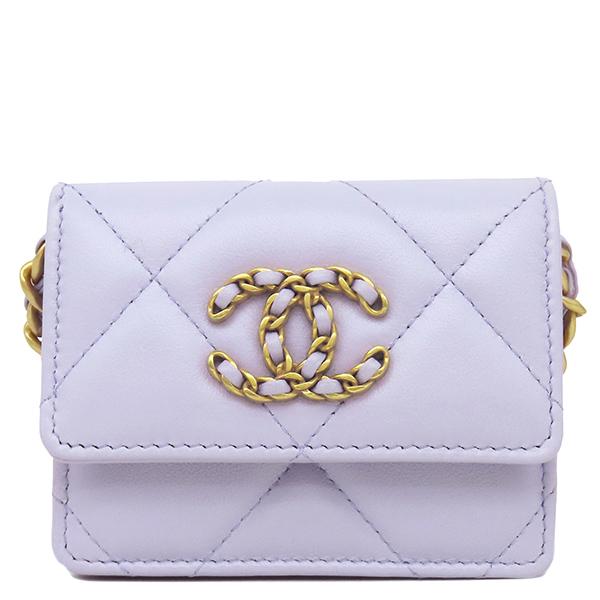 CHANEL AP1787 CHANEL19 CHANEL19 Flap Coin PurseChain wallet lambskin Array