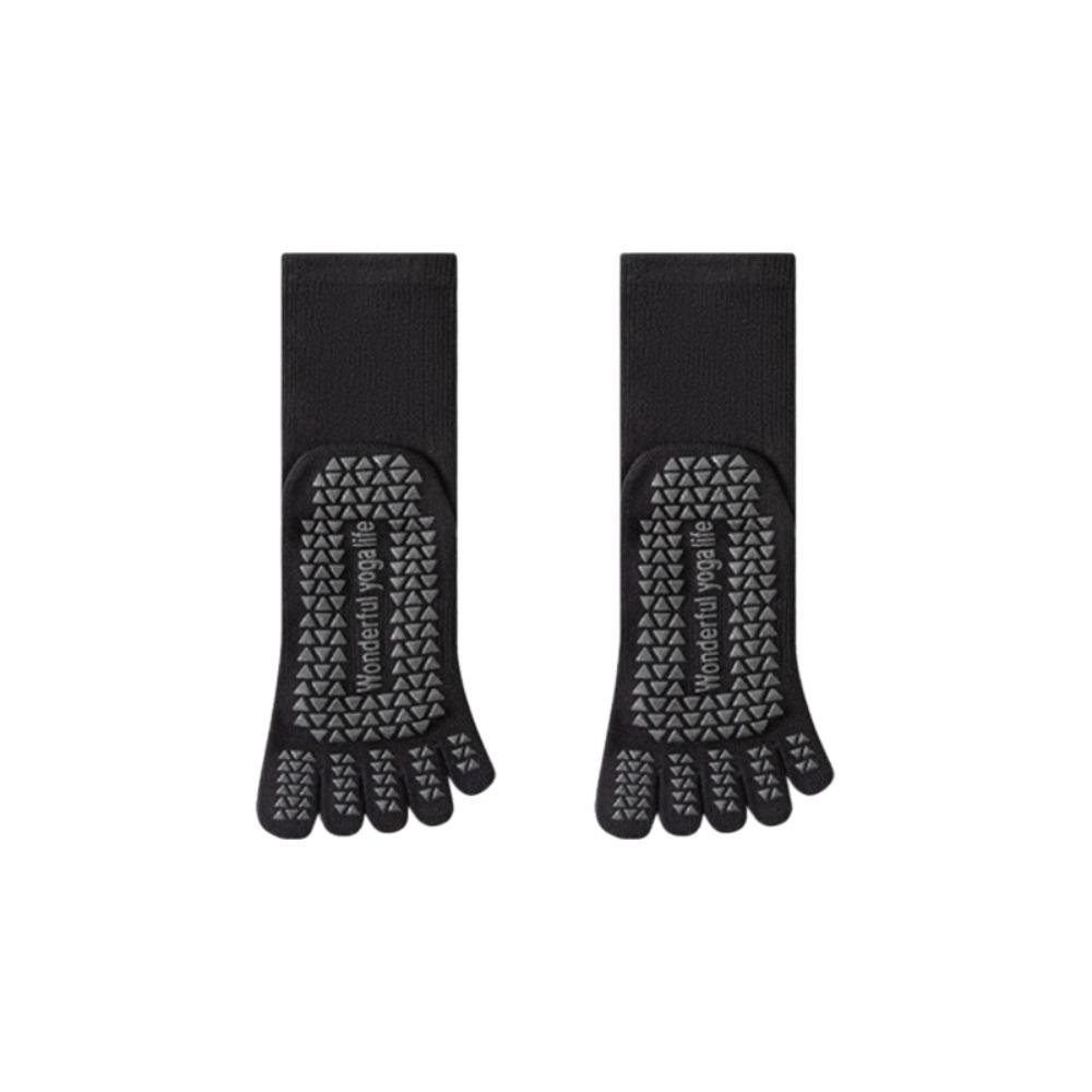 Separate Fingers Women Yoga Socks Silicone Anti-slip Sport Pilates Socks Sports Toe Socks  Dance