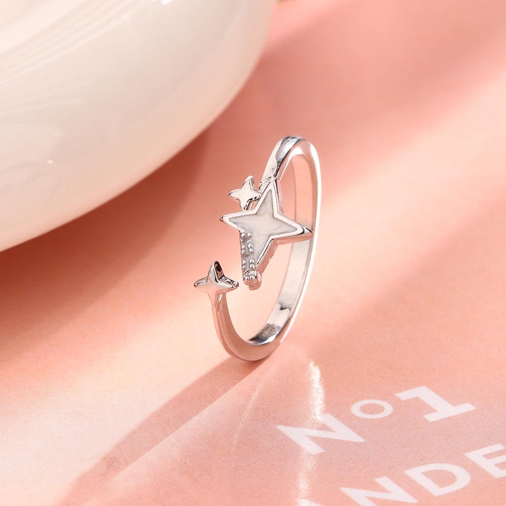 Серьги-гвоздики в виде четырехконечной звезды, женский костюм, креативное ожерелье в виде ракушки с бриллиантами, кольцо со звездой из белого циркония и мороженого