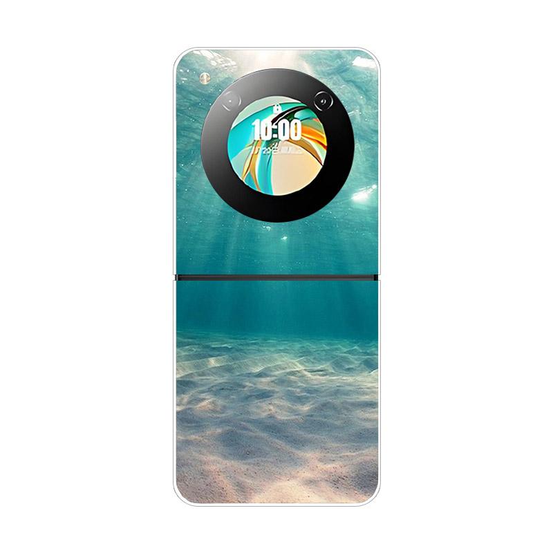 Чехол для ZTE Nubia Flip NX724J Модный Расписной Прозрачный Жесткий ПК Складной Для ZTE Libero Flip 5G A304ZT Прозрачная Крышка Телефона Funda