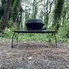 Camping Moon Stacking Rack Mesh Table Folding Rack Expanded Metal Table Black Black Gear T-238