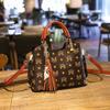 New Women's Bag Fashionable Versatile Letter Bucket Bag Retro Printed Handbag High-end Shoulder Messenger Bag