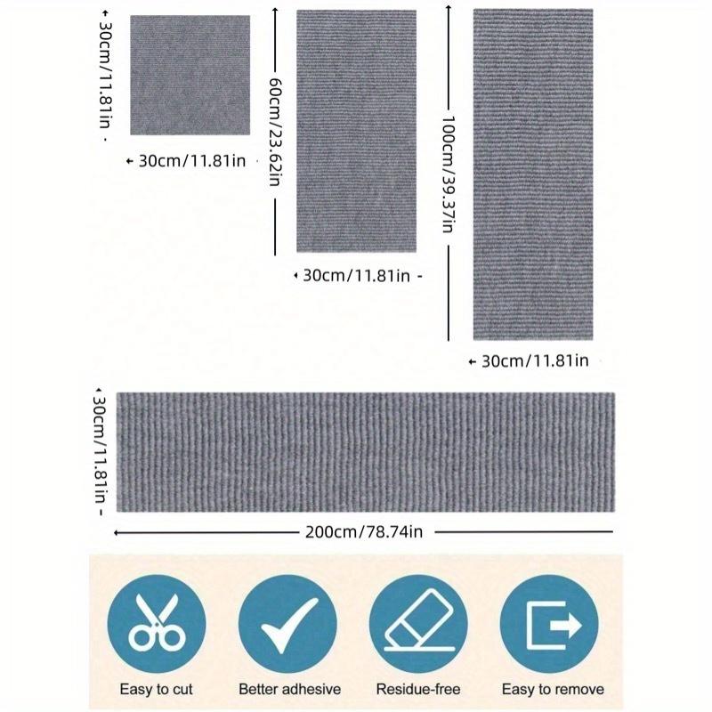 Цельный кусок на заказ Самоклеящаяся многоцветная когтеточка для кошачьего игрового комплекса, Защитник кошачьей мебели, Диван, Ступени, Пол, Стена