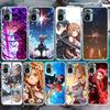 Аниме Sword Art Online SAO Мягкий чехол для телефона для Xiaomi Redmi Note 14 14S 13 12S 12 11S 11 11E Pro Plus 11T 10S 10 9S 5G Рисунок C