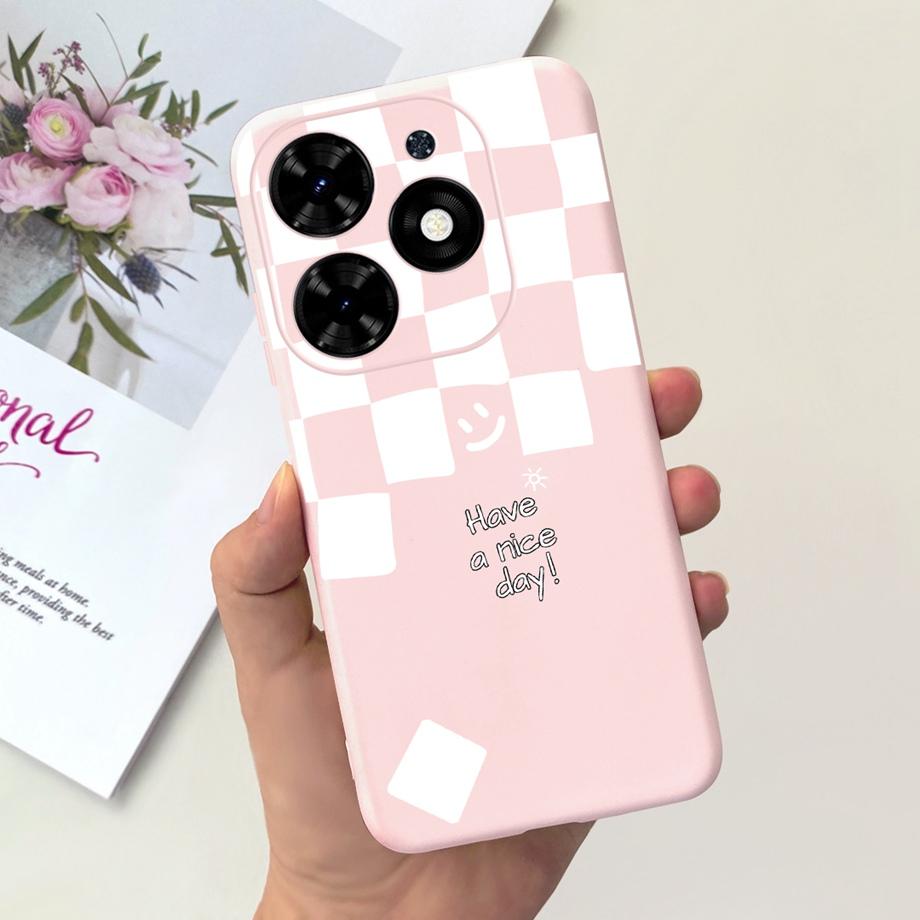 Для Tecno Spark GO 2024 Чехол Spark 20C Spark20 Pop 8 Para Чехол Силиконовый Мягкий ТПУ Бампер Мультяшный Крутой Милый Стиль Рисунок Capas