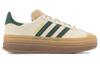 adidas Gazelle Bold Magic Beige Collegiate Green Женский ID7056