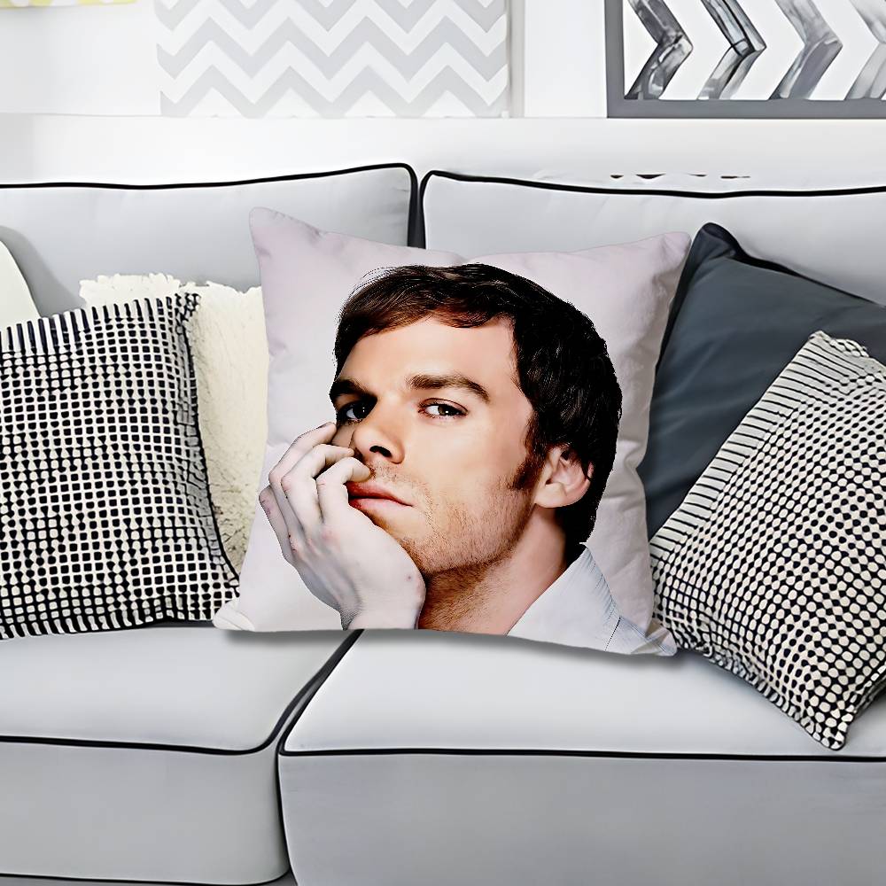DDexter MMorgan Pillow Cases for Bedroom Living Room Sofa Home Decor Polyester Cushion Cover with Zipper