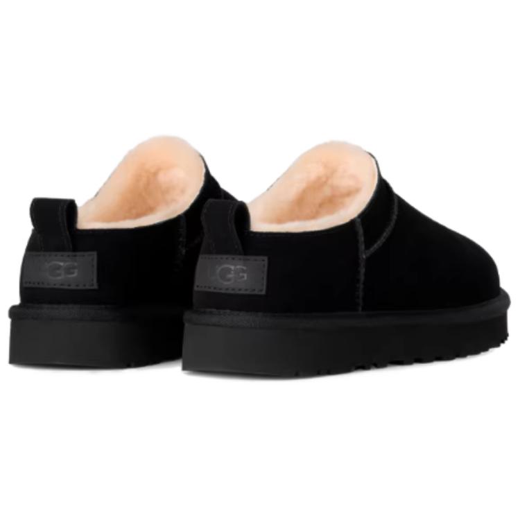 UGG Микро Классические Тапочки Высокие Зимние Сапоги Мужские Черные 1180190-BLK
