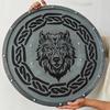 Ручная работа Viking Wolf Shield 24" Норвежский настенный декор Декор для дома