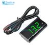 DC 12V 0.28 inch Dual Display LED Digital Temperature Sensor Voltmeter Thermometer Voltage Meter Tester For Car Motorcycle