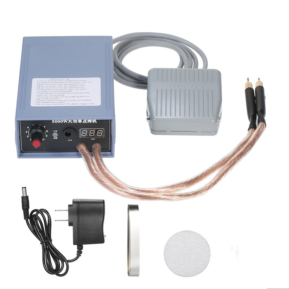 1 комплект 5000 Вт Мини-аппарат для точечной сварки Набор для самостоятельной сборки 18650 Аккумулятор Ручка для точечной сварки Инструменты