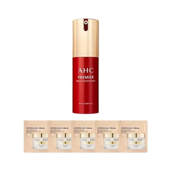 AHC Premier Red Concentrate 25ml + 5 JAS Cream Samples / Whitening/Wrinkle/Brightening Serum_21559821_587807
