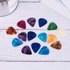 10 Pcs Plectrums 1 Pick Holder Electric Celluloid Acoustic Guitar Picks Colorful