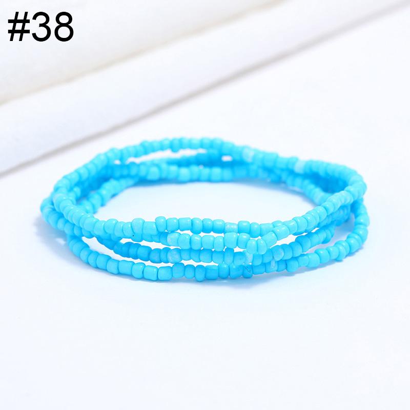 Women Fashion Waist Chain Rice Bead Waist Chain Beach Chain Body Jewelry Belly Chain