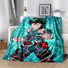 My Hero Academia Cartoon Printed Blanket Warm Flannel Blankets Soft and Comfortable Blanket Home Travel Blanket Birthday Gift