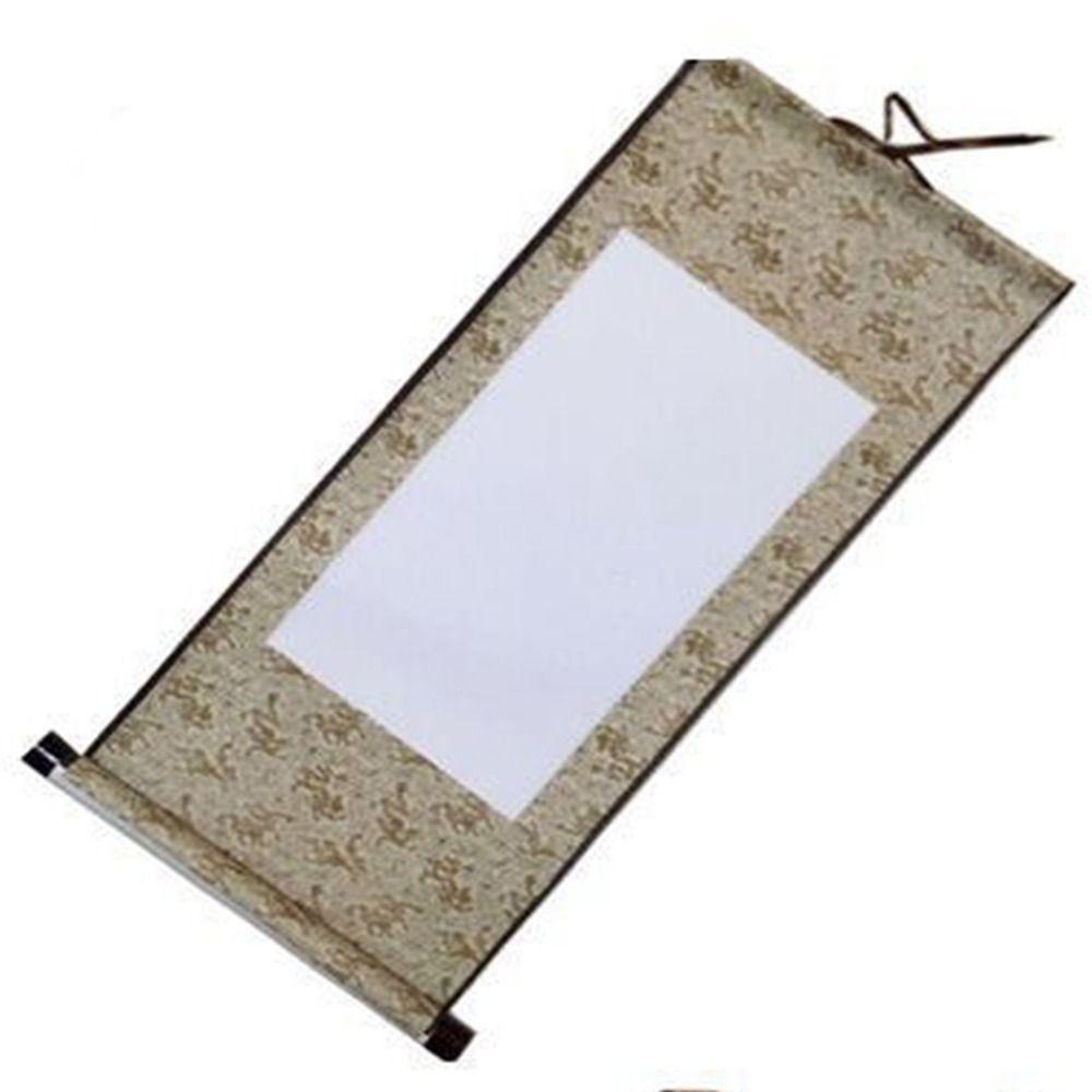 Gifts Rice paper Calligraphy Mounting Blank Hanging Scroll Painting Scroll Drawing Canvas Scrolls