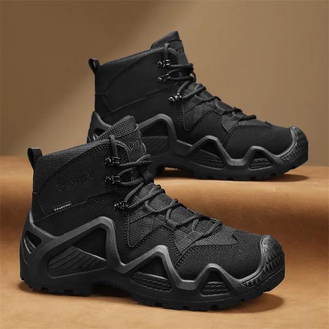 Мужские тактические ботинки, армейские ботинки, мужские военные ботинки для пустыни, непромокаемая рабочая защитная обувь, походная обувь для скалолазания, мужские уличные ботинки по щиколотку