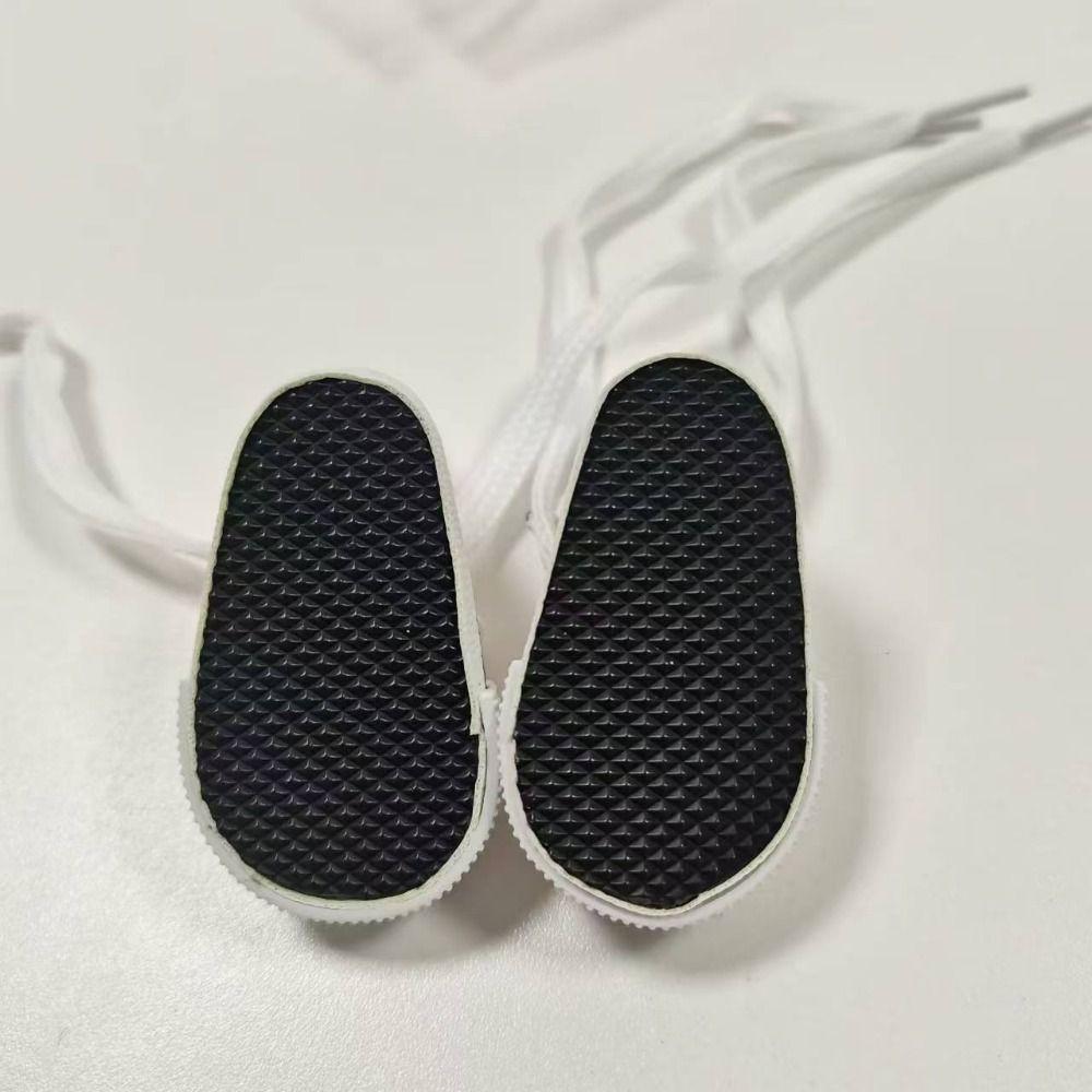 1 Pair 5.5cm Length 1/6 Scale Mini Sneakers DIY Doll Sneakers Doll Canvas Shoes Children Toy