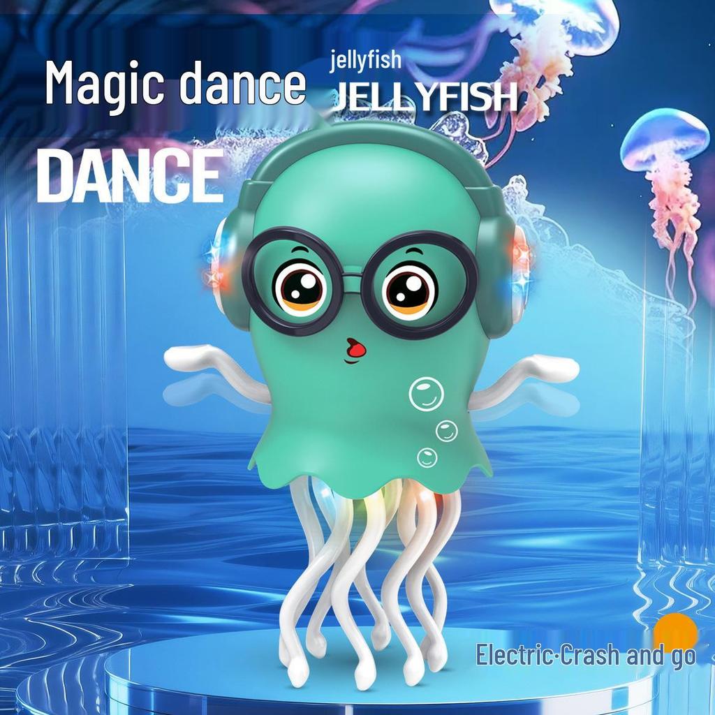 Jellyfish Light-Up Dancing Octopus: Musical, Glasses-Wearing, Electric Induction Toy