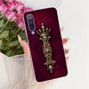 Чехол для Xiaomi Mi 9 SE Прозрачный Роскошная Корона Буквы от A до Z 2D Плоский Рисунок Мягкий Корпус Для Xiaomi Mi 9SE Чехол M1903F2G