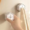 Kitchen Towel Hooks Round Self Adhesive Wall Mount Dish Towel Hook Hangers (Push To Hanging) Hand Towel Hook Holders