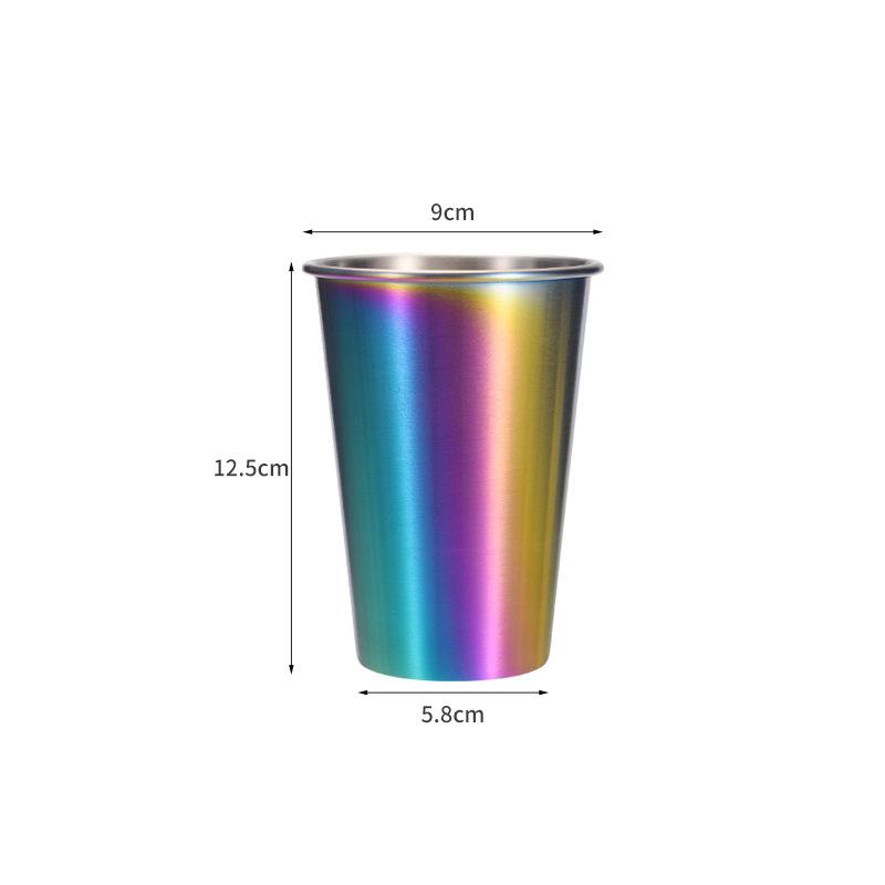 230/350/500 мл нержавеющая сталь пивные кружки бытовые офисные металлические стаканы для воды напитки кофе чай молочные кружки кухонная посуда