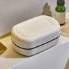 Bathroom Soap Box Double-layer Quick Drainage Transparent with Lid And Removable Draining Rack Dustproof Hotel Kitchen Soap Tray Soap Holder