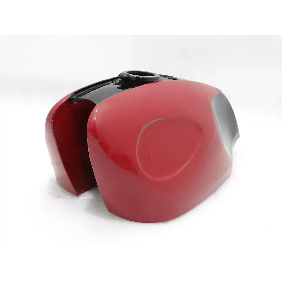 BSA B25 B44 STARFIRE RED & BLACK PAINTED ALUMINIUM FUEL PETROL TANK |Fit For