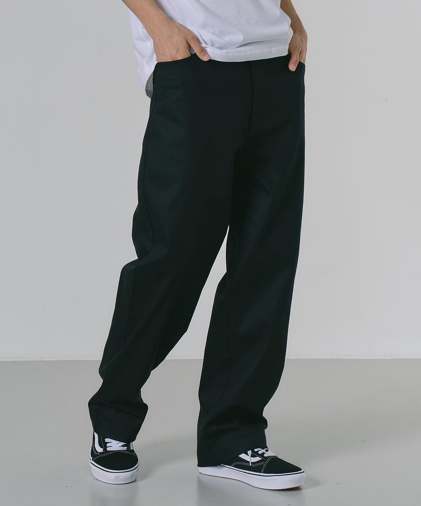LXT For Summer Semi-Wide Cooling Cotton Chino Pants [Black]