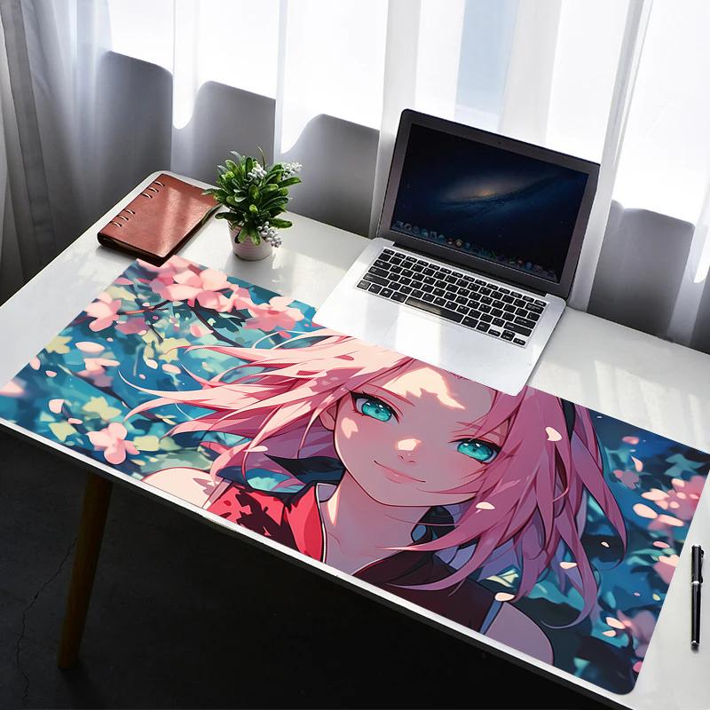 Mouse Pad Non Slip Rubber Mousepad Laptop Gamer Cabinet Keyboard Pad Naruto Sakura Haruno Office Computer Desk Gaming Mouse Mat