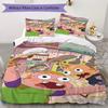 Clarence animated series Pattern Bedding,Quilt Set Quilt Cover Pillowcase Home Birthday Gift (1*duvet cover+2*pillowcase,without core)XSJT0917390