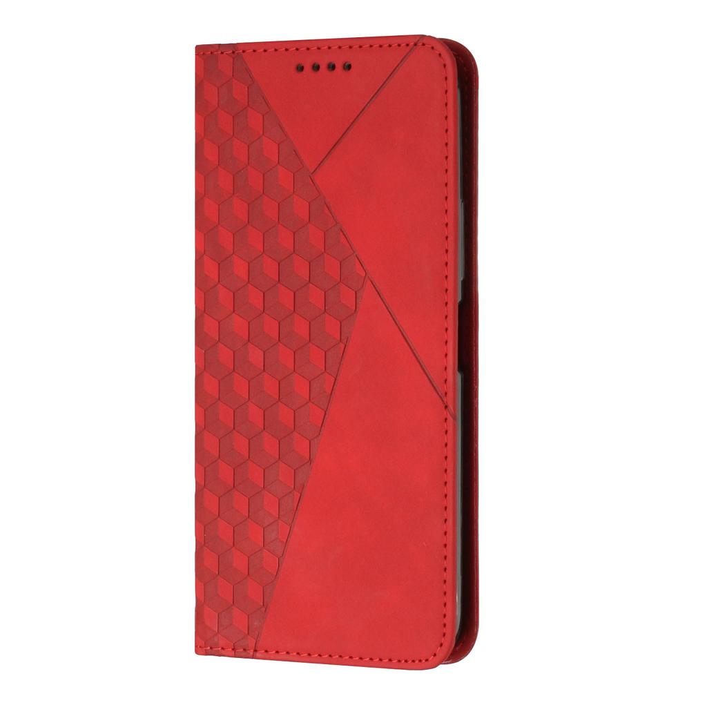 Подходит для мобильного телефона Infinix hot 11 play кожаный чехол SPARK 7 ромбовидная кожаная поверхность матовая магнитная карта