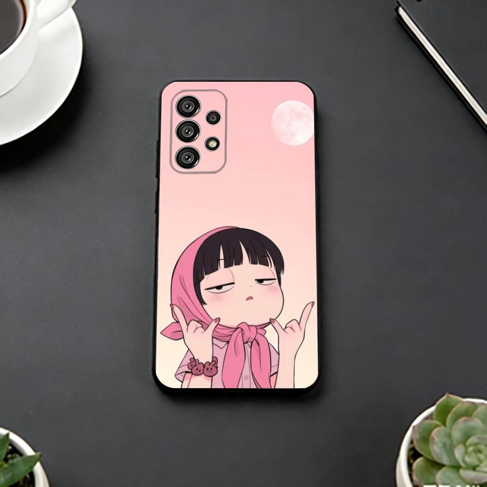 Милый Сердитый Маленький Девочка Чехол Для Телефона Для Samsung S25,S24,S21,S22,S23,S30,Ultra,S20,Plus,Fe,Мягкий Силикон Черный Чехол